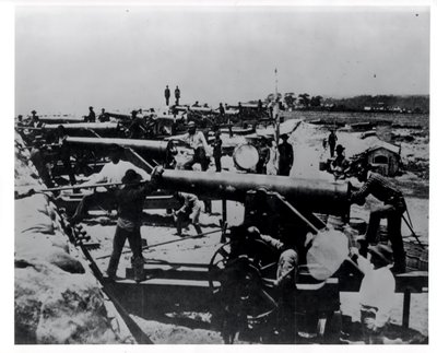 Confederate Water Battery at the Warrington Entrance to Pensacola Bay, Florida by American Photographer